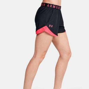 Women’s Under Armour Play Up Shorts - Black & Beta